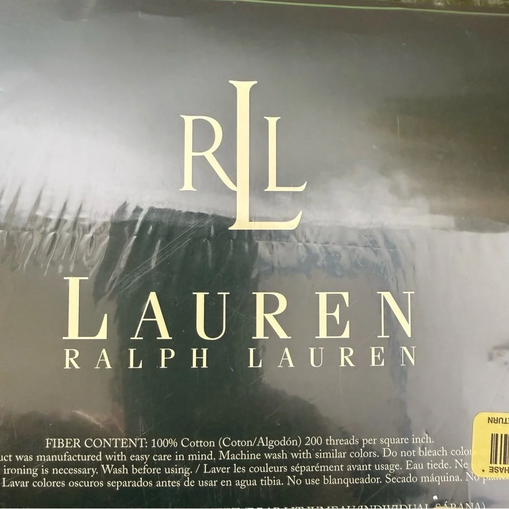 Vtg Ralph Lauren Twin Deep Fitted Sheet Allison Multi Floral Cottage NEW Sealed